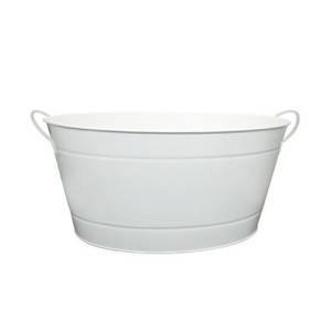 ZINCEL BOWL SMALL SIZE. 40X28CM. <span translate="no">HG</span> T. 22CM. Stainless steel