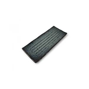 Serveerschaal afm. 36x15cm. zwart Umi seaweed F2D