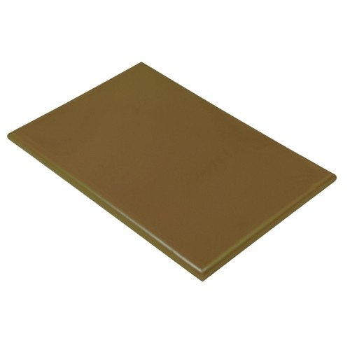 HACCP CUTTING BOARD, BROWN, SIZE 40X25CM, PLASTIC WITHOUT TRENCH, PRO-COOKING