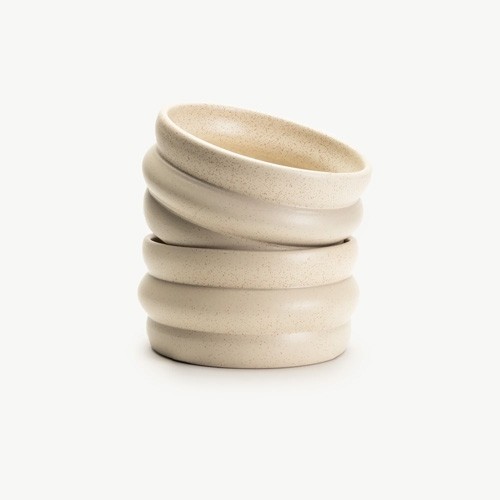 Snackkom Veggilaine Sandy Beige diam. 14cm. Mento