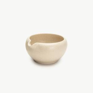 Matcha Bowl Veggilaine Sandy Beige inh. 40cl. diam. 14cm. Mento
