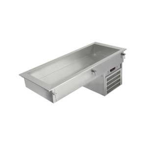 Drop-in refrigerated container DRW-411 HC dimensions. 144x61x55.8cm. Asber