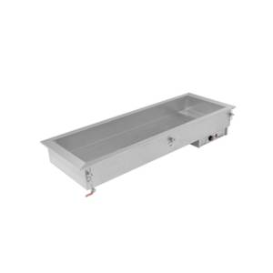 Bain-marie encastrable DBM-111, dimensions : 46,5 × 61 × 30,4 cm. Couleur : Asber