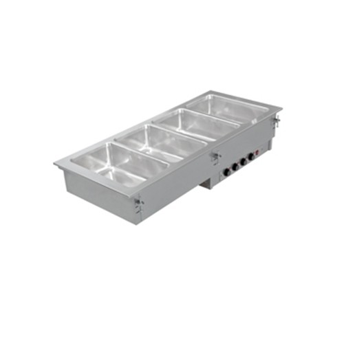 Einbau-Bain-Marie DBM-211 I, Abmessungen 79 x 61 x 30,4 cm. Asber