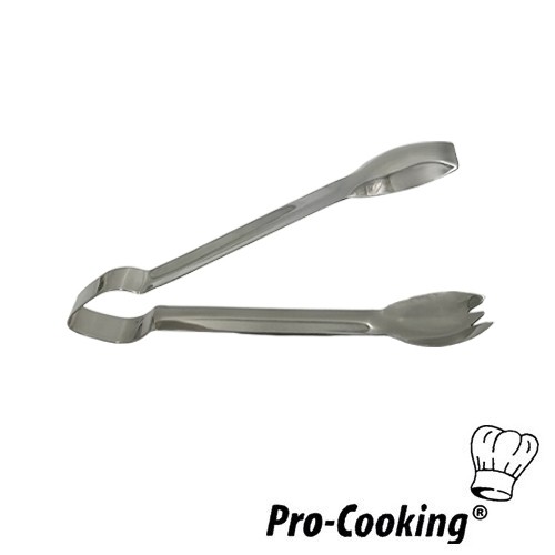 Kochzange 21 cm. Pro-Cooking Kochlöffel/Gabel aus Edelstahl 18/0