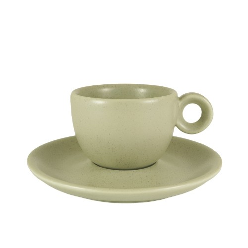 Cappuccinoschotel diam. 14,5cm kleur misty green Nova