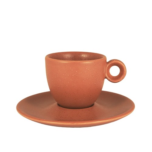 PLAT À ESPRESSO DIAM. 13 CM COULEUR TERRA NOVA