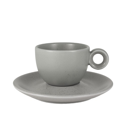 CAPPUCCINO SAUCER DIAM. 14.5CM COLOR GREY NOVA