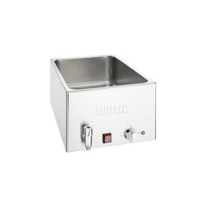 Bain marie met aftapkraan afm. 432x645x327mm. 230v/1200w Buffalo