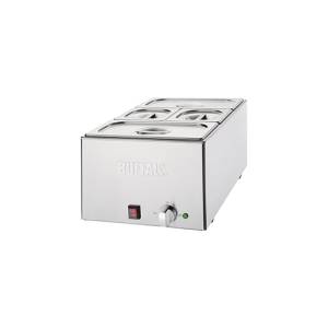 Bain marie met bakken afm. 645x432x327cm. 230v/1200w Buffalo