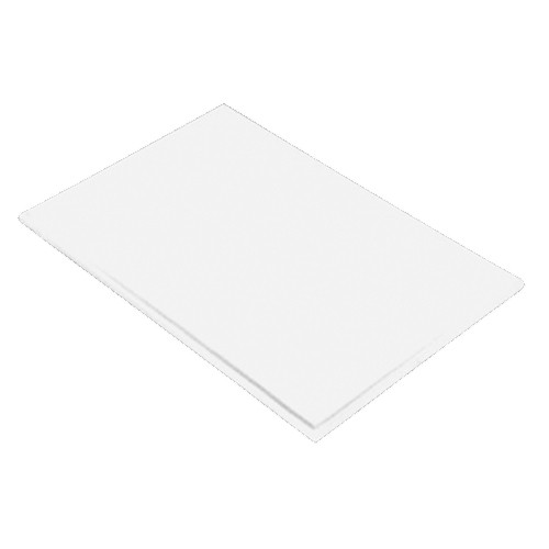 Snijplank haccp kleur wit afm. 50x30x2cm. kunststof zonder geul Pro-Cooking
