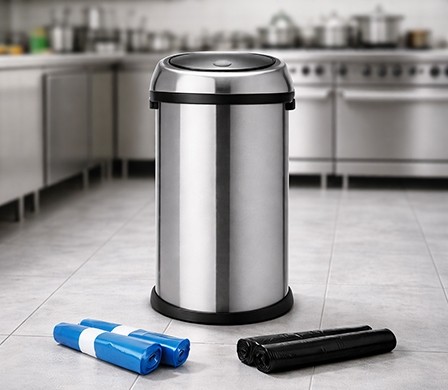 Trash cans & garbage bags