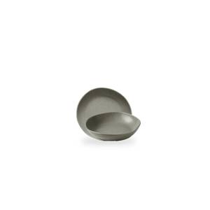 Coupe dish deep diameter 21.5 cm. Peppercorn Grey Stonecast Churchill