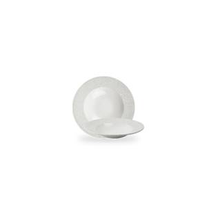 Bord diep brede rand diam. 28cm. White Viana Churchill