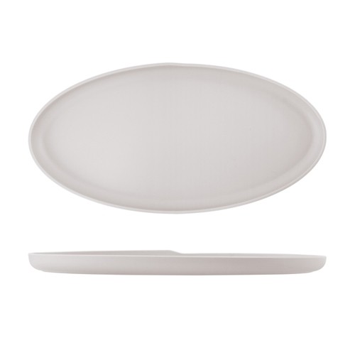 Schaal ovaal kopenhagen afm. 55x27,5cm. melamine kleur wit