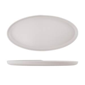 Oval Copenhagen bowl, dimensions: 55 x 27.5 cm, white melamine.