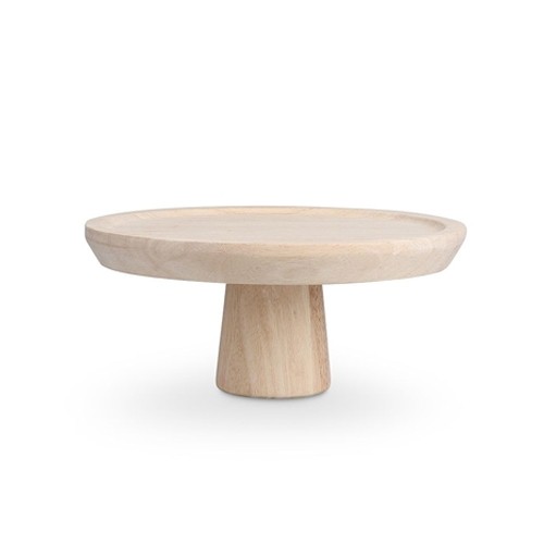 Taartplateau diam. 22cm. hgt. 9,5cm. mangohout Rural S|P Collection