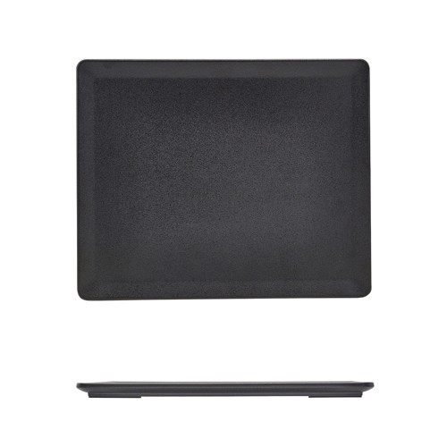 Plateau afm. 1/2gn. melamine kleur zwart Neville