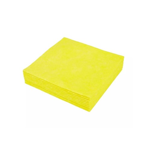 Sopdoek geel A kwaliteit 200 stuks 1/4 vouw