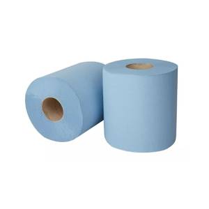 Poetsrol Midi blauw 2-laags gerecycled 150mx20cm. 6 rollen