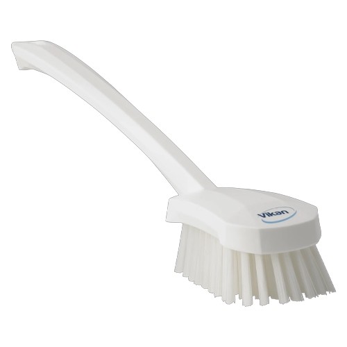 Afwasborstel 41,5cm. met lange steel wit Vikan