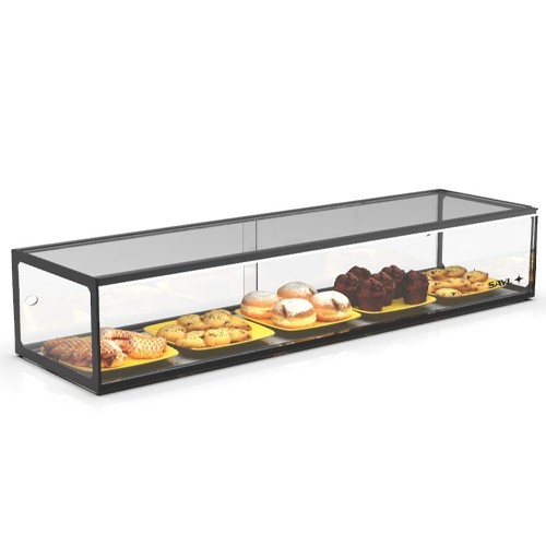 Buffetvitrine EP20BL afm. 1200x330x215mm. SAYL