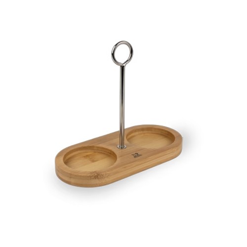 Schaal met handvat naturel bamboe Linea Peugeot