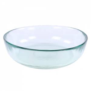 Bol de 30 cm de diamètre et 8,5 cm <span translate="no"><span translate="no">HG</span></span> . Verre recyclé San Miguel.