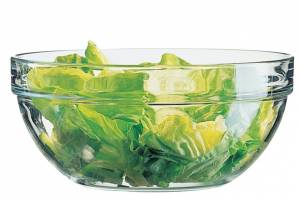 Compoteschaal glas diam. 26cm. HG. 11,9cm. inh. 430cl. Arcoroc