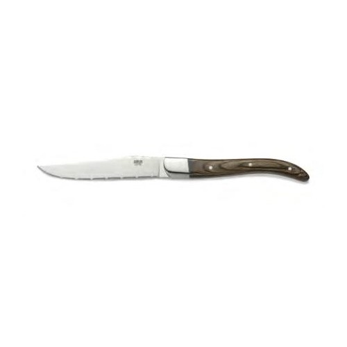Steakmes lgt. 23cm pakkahout donkerbruin