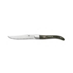 Steakmes lgt. 23cm pakkahout grijs