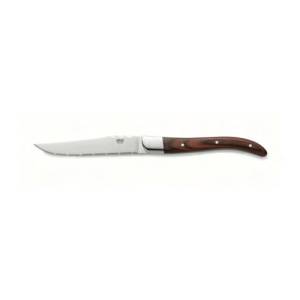 Steakmes lgt. 23cm pakkahout rood