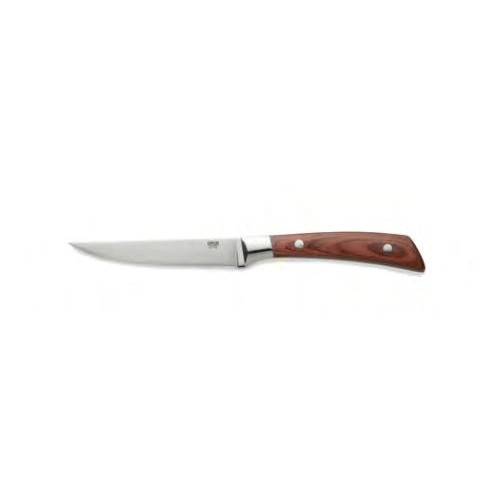 Steakmes lgt. 24cm pakkahout rood
