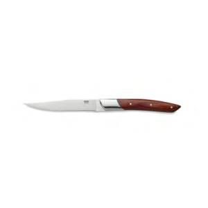 Steakmes lengte 24cm pakkahout rood