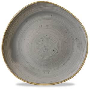 Bord Plat organisch diam. 28,6 cm. Stonecast Peppercorn Grey Churchill