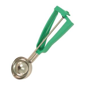 IJsportioneerlepel 1/12ltr. diam. 6,4 cm Bonzer Litegrip roestvrijstaal groen