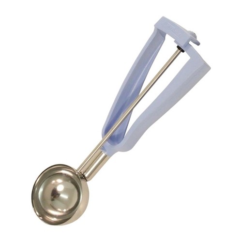 IJsportioneerlepel 1/14ltr. diam. 6,1 cm Bonzer Litegrip roestvrijstaal lichtblauw