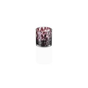 Theelichthouder diam. 9cm. hgt. 9cm. Sprinkles Bramble glas