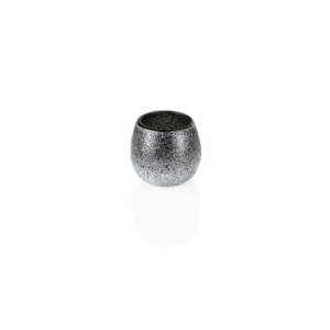 Theelichthouder diam. 9,5cm. hgt. 9cm. Frosted Olive glas