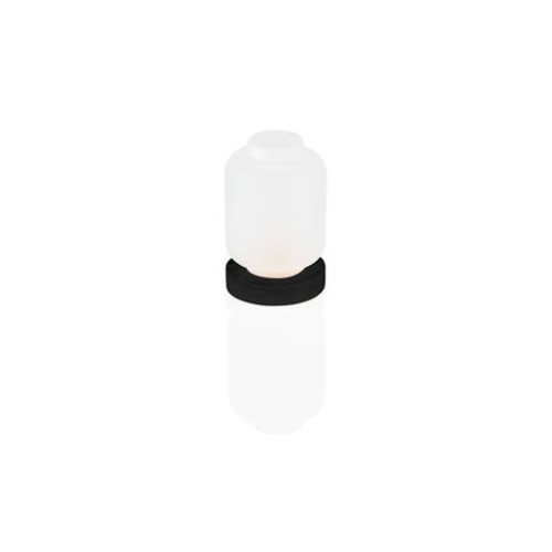 Theelichthouder diam. 9cm. hgt. 13cm. Frosted White glas