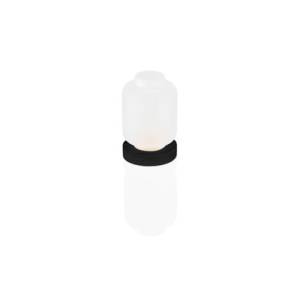 Theelichthouder diam. 9cm. hgt. 13cm. Frosted White glas