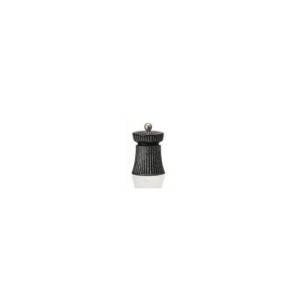 Pepermolen hgt. 9,5cm. zwart/wit gietijzer 