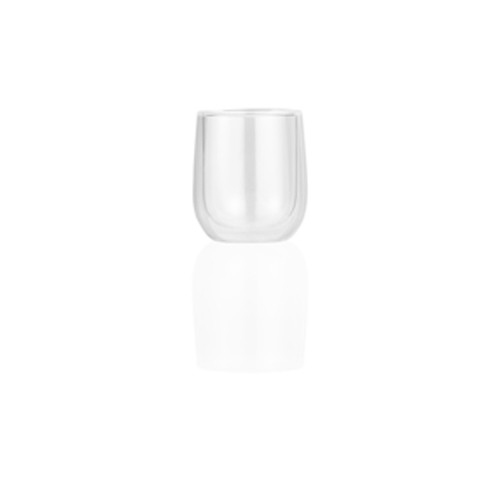 Espressoglas inh. 9cl. diam. 7cm. (set á 2 stuks) borosilicaat glas
