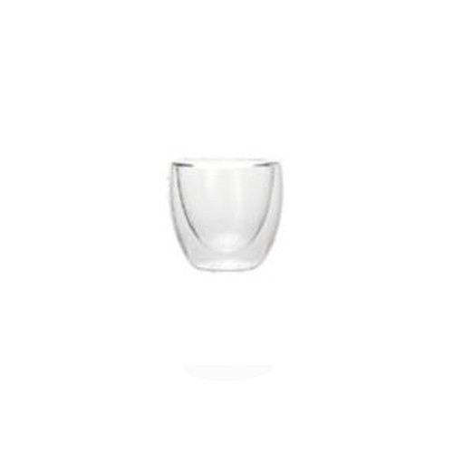 Espressoglas inh. 8cl. diam. 6cm. (set á 2 stuks) borosilicaat glas