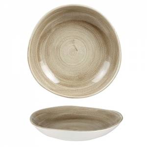 Schaal organic Stonecast Patina afm. 25,3cm. kleur Antique Taupe Churchill