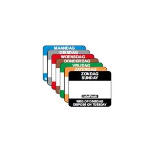 LabelFresh Easy - 500 labels - maandag/monday -  weg op