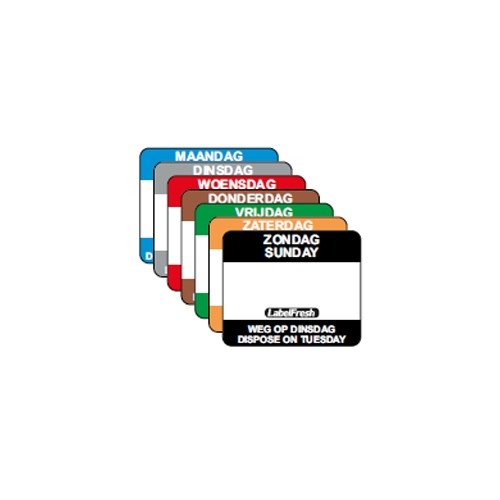 LabelFresh Easy - 500 labels - dinsdag/tuesday - weg op