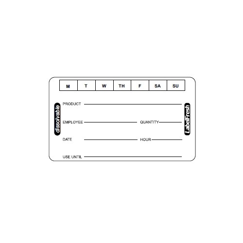 LabelFresh Pro - 250 labels - oplosbaar 7 dagen