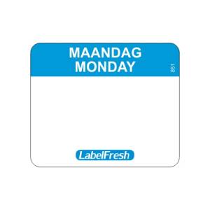 LabelFresh Easy - 500 labels - maandag/monday