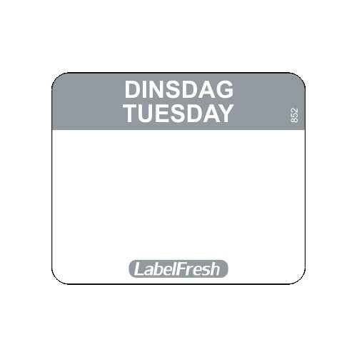 LabelFresh Easy - 500 labels - dinsdag/tuesday